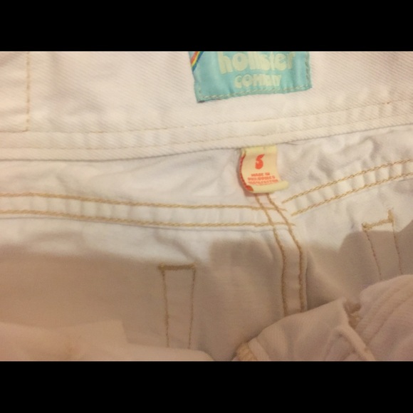Like new! Hollister distressed white bootcut jeans - Picture 7 of 8